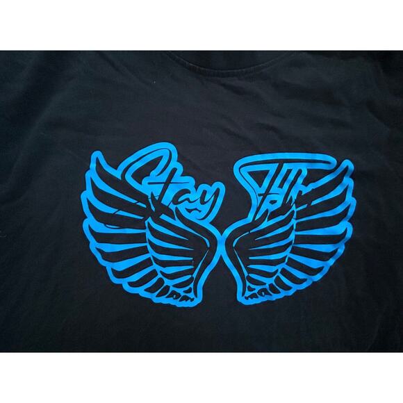 Stay Fly Unisex Black T shirt Love yourself first Size Medium - Picture 2 of 10